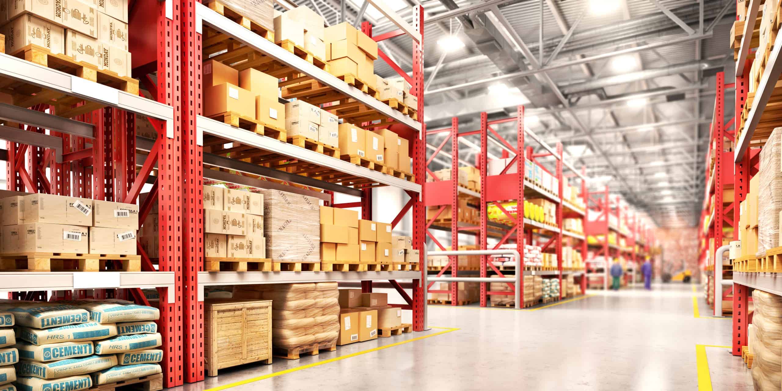 Inside a warehouse Inside a warehouse