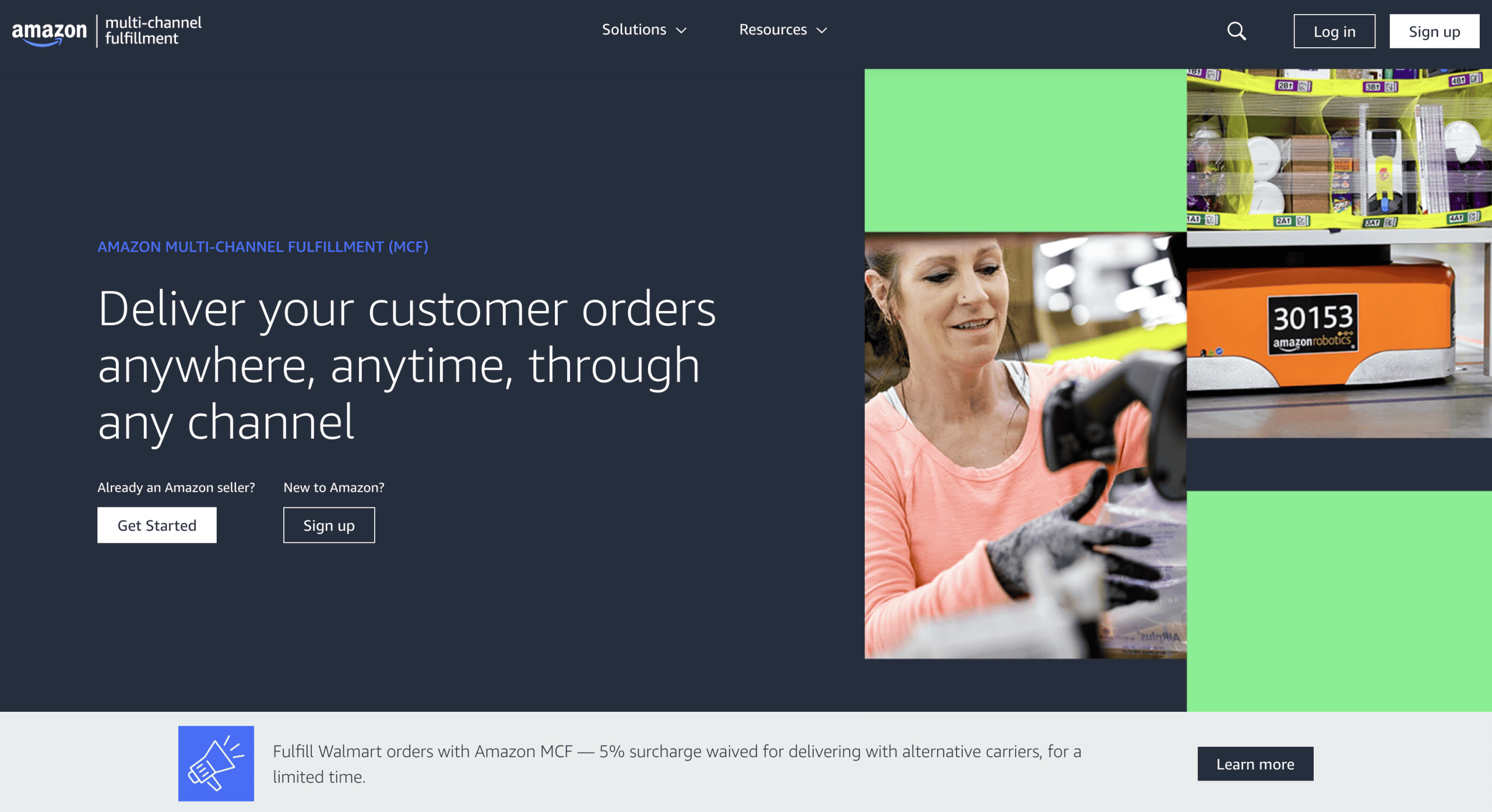 Amazon MCF Homepage Amazon MCF Homepage