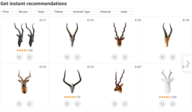 Amazon cross merchandising example
