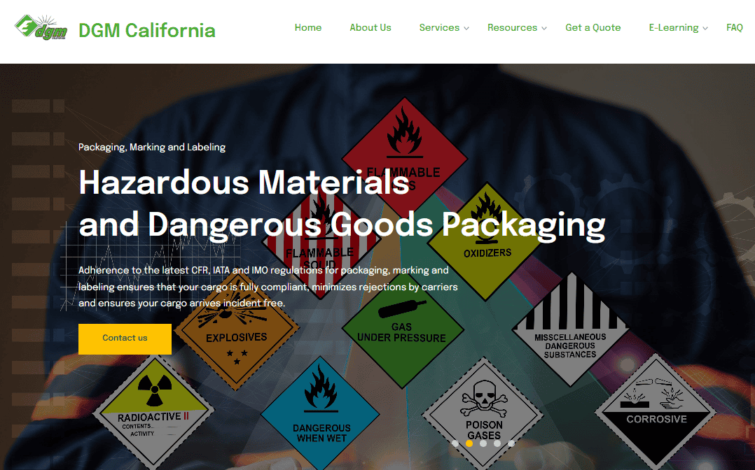 DGM California homepage DGM California homepage