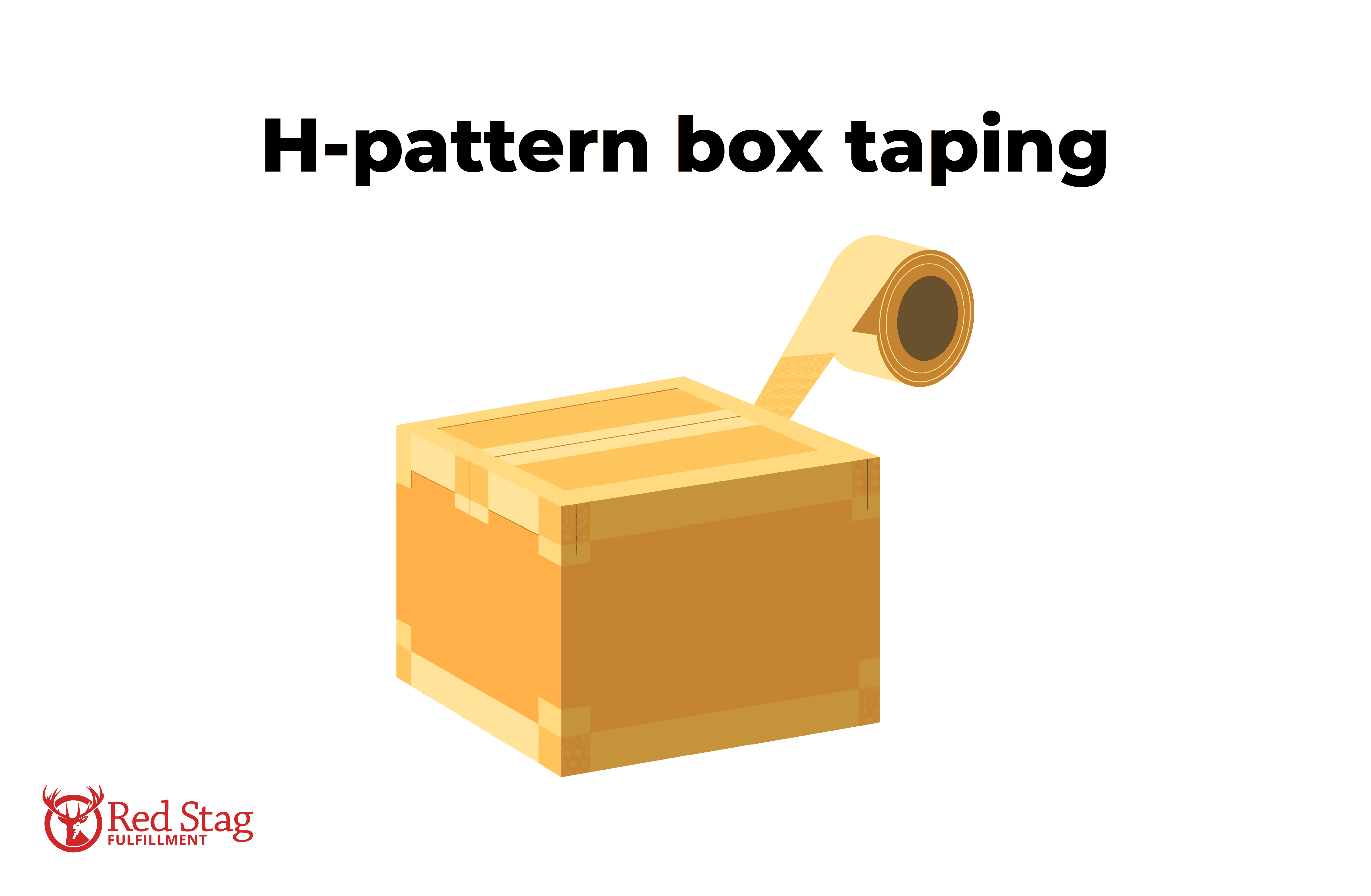 H-pattern box taping H-pattern box taping