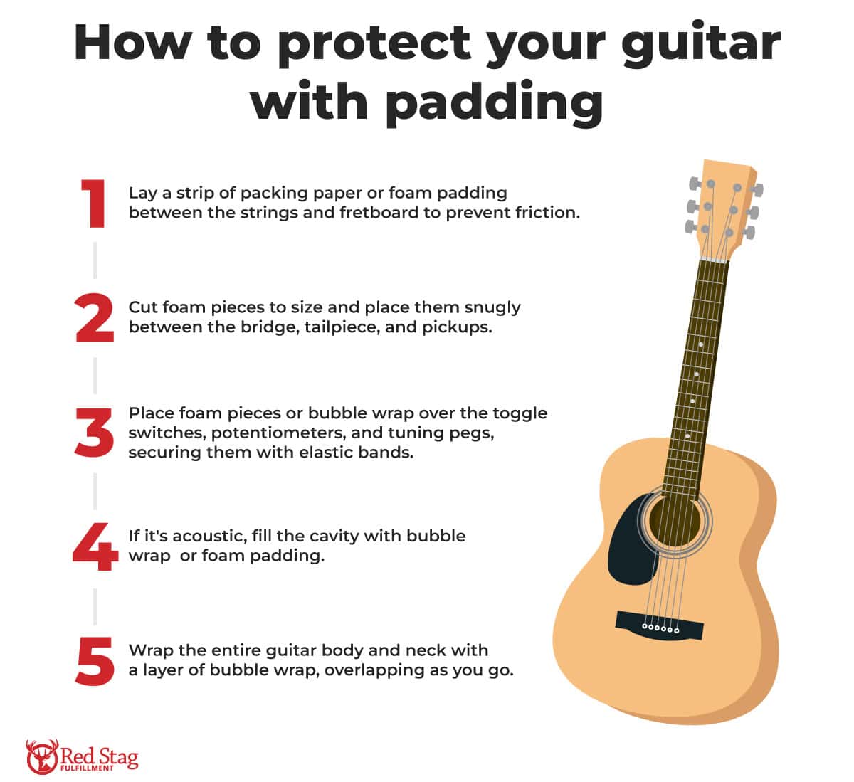 How to protect your guitar with padding How to protect your guitar with padding