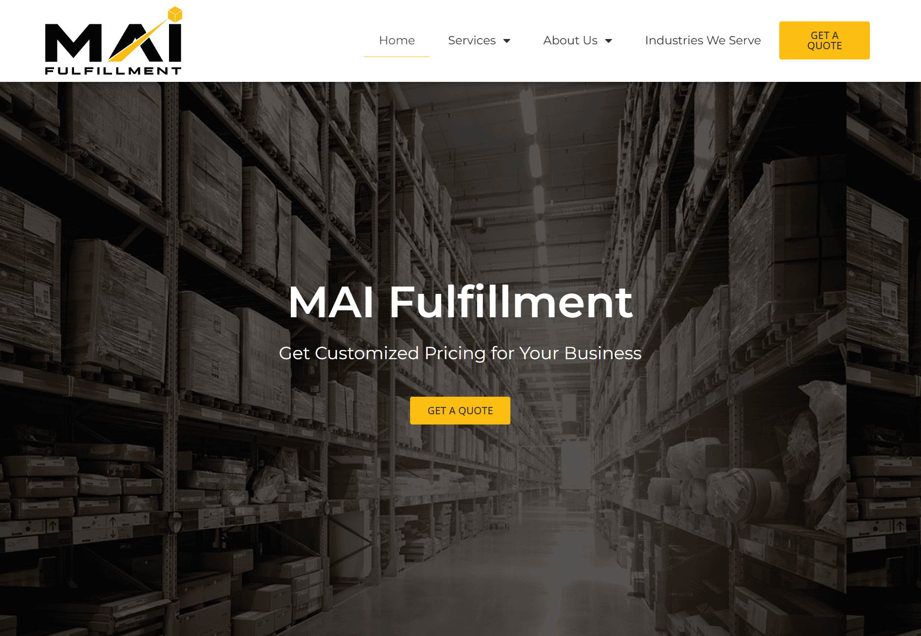 MAI Fulfillment homepage MAI Fulfillment homepage