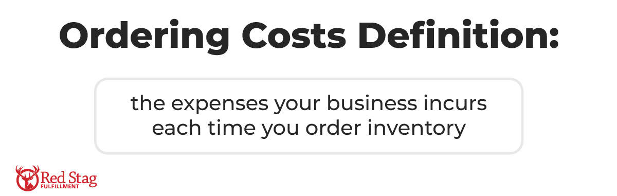 Ordering Costs Definition Ordering Costs Definition