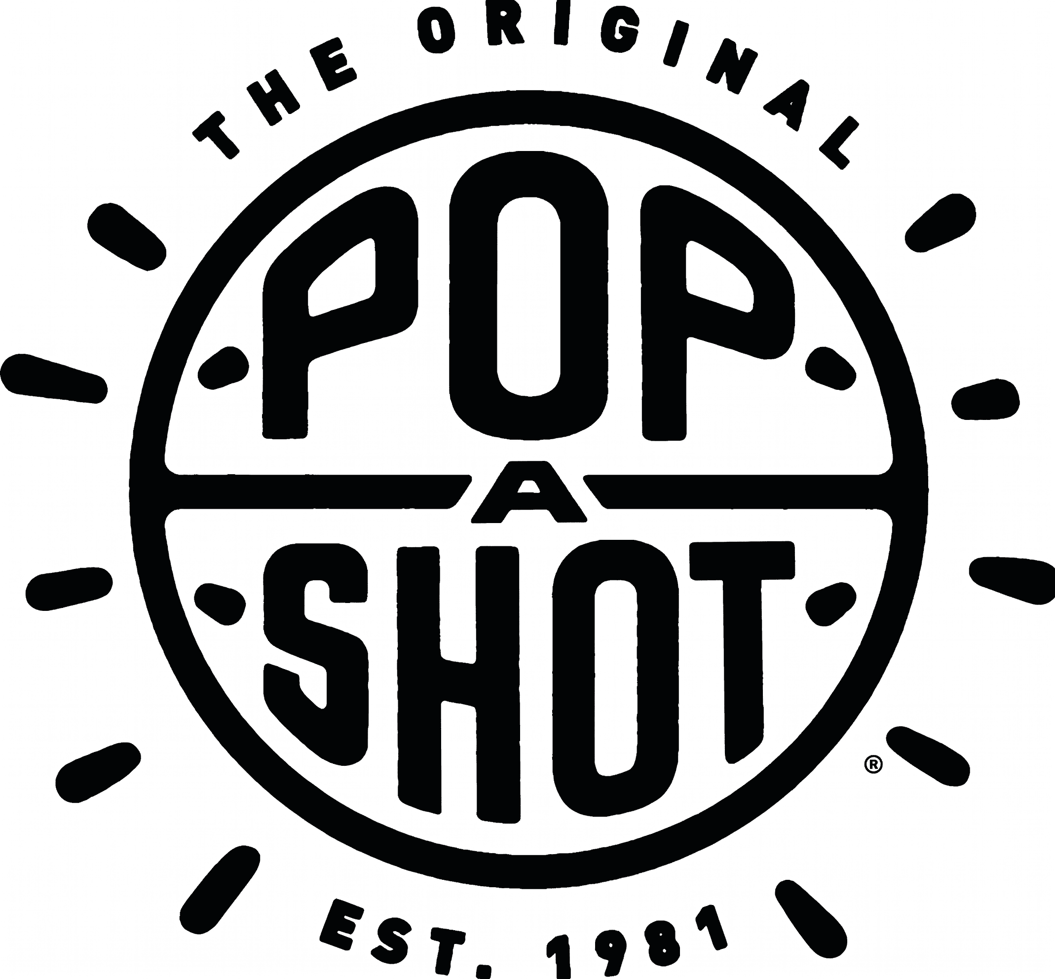 Popashot_Logo_B&W Pop-a-shot logo