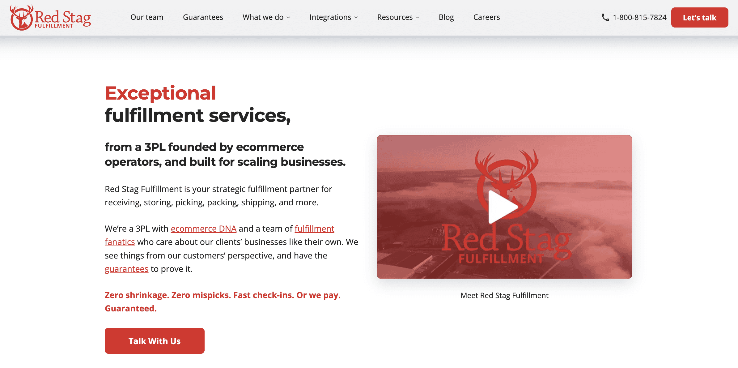 Red Stag Fulfillment Homepage Red Stag Fulfillment Homepage
