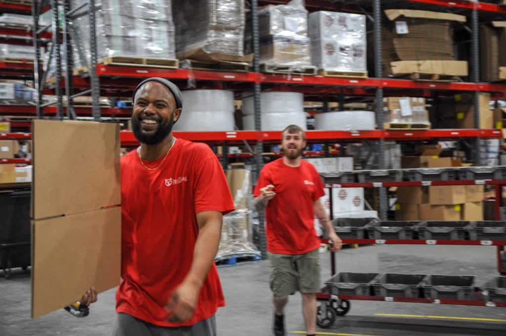 Fulfillment center workers