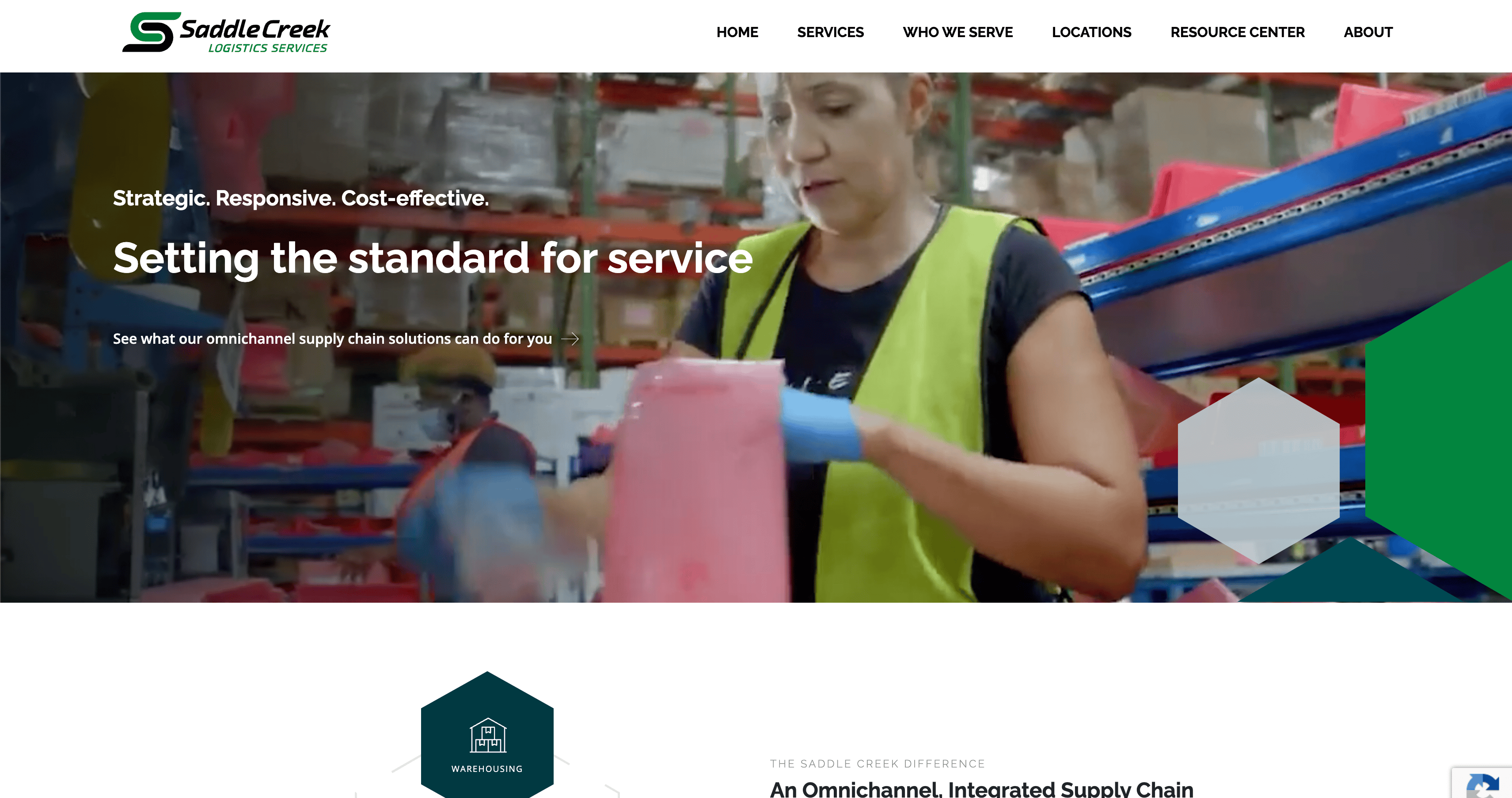 Saddle Creek Logistics homepage Saddle Creek Logistics homepage