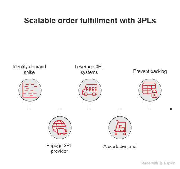 Scalable order fulfillment with 3PLs Scalable order fulfillment with 3PLs