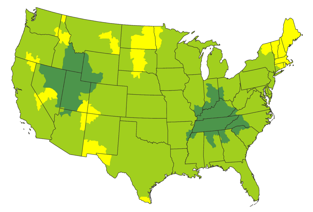 nationwide third-party logistics map