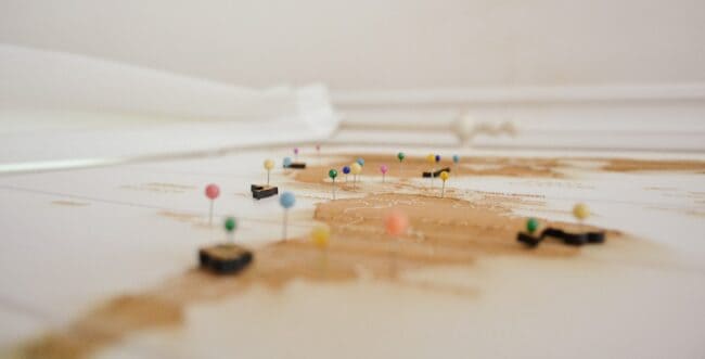 map with ecommerce locations