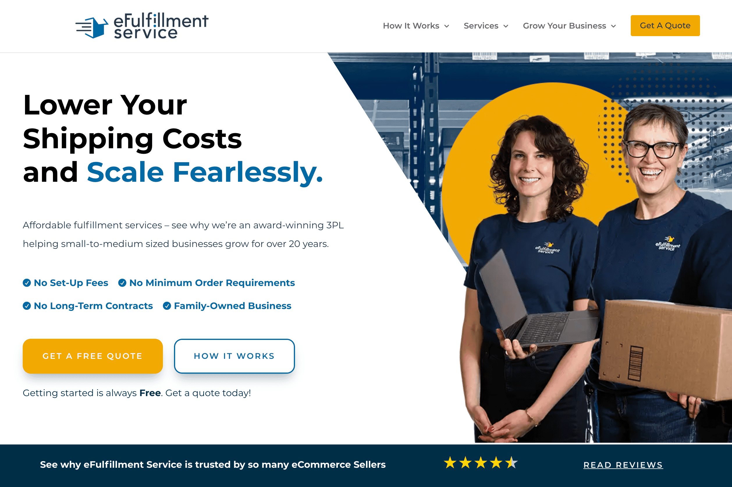 efulfillment service homepage
