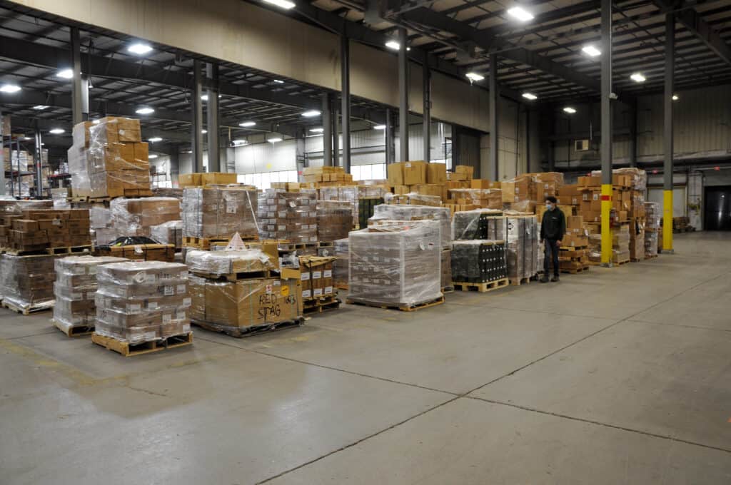 loaded pallets