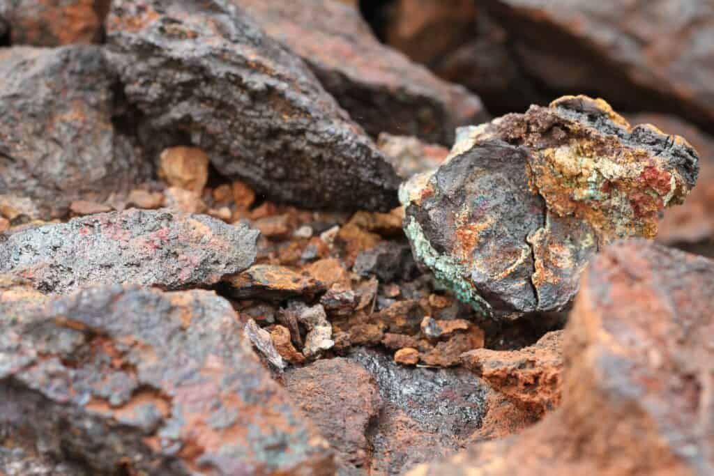 ore with nickel, cobalt, and other minerals