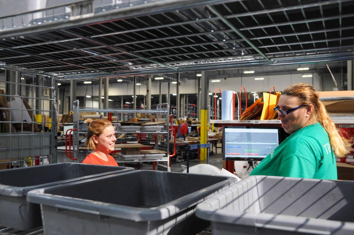 returns processing center workers