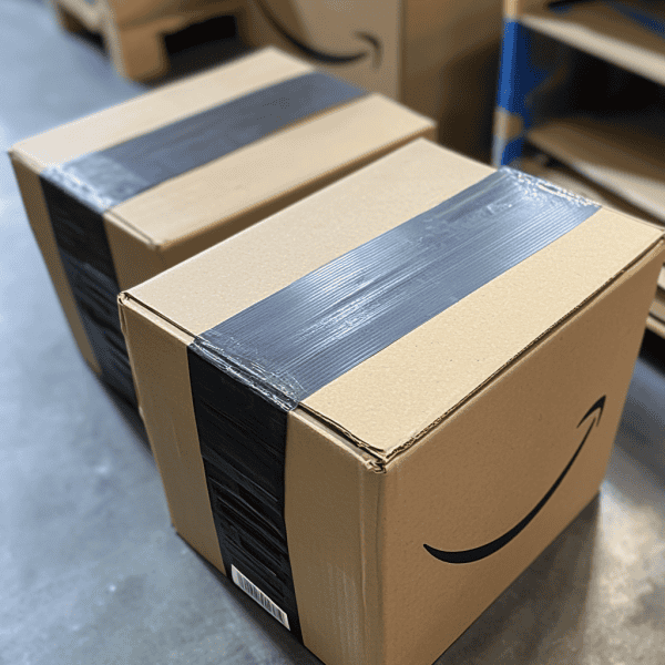 similar packaging to Amazon boxes